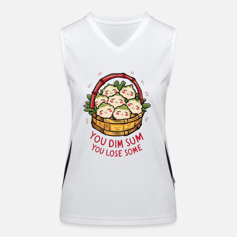 Vous dim sum, vous en perdez Débardeur respirant contrasté Femme