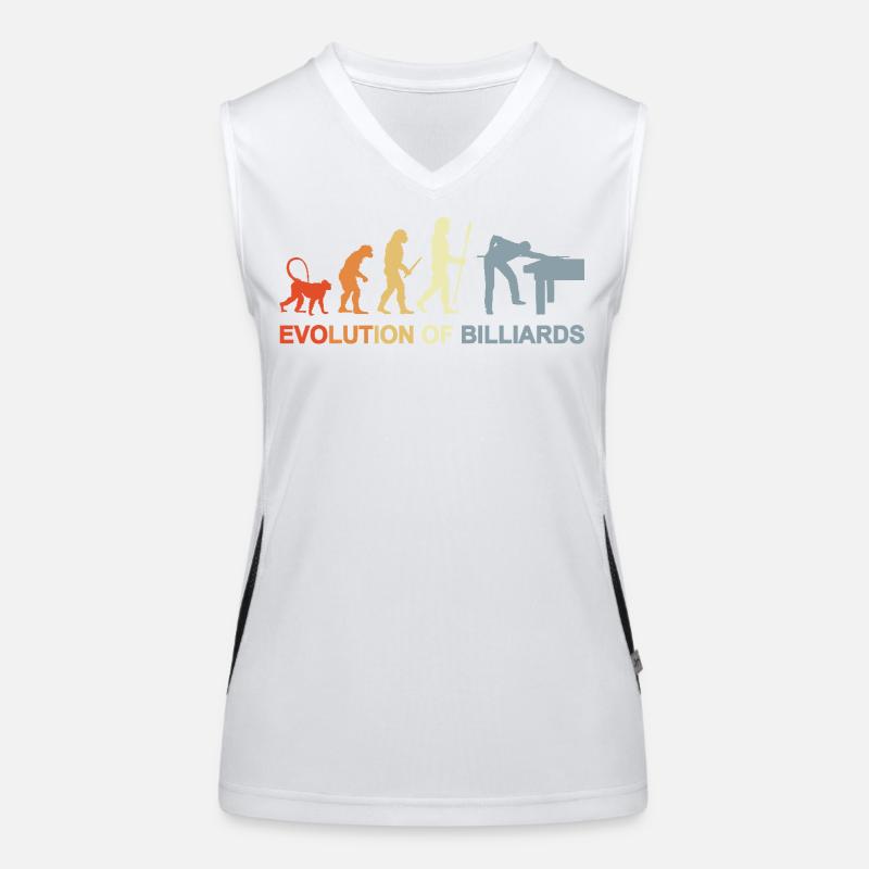 Pool Billiards Evolution Women's Functional Contrast Tank Top