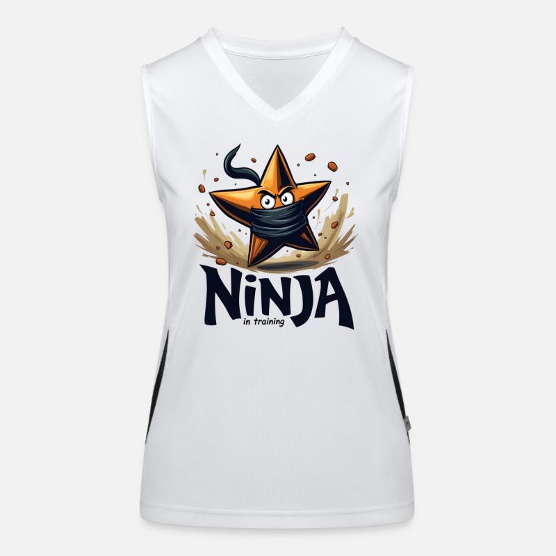 Étoile de ninja en formation Débardeur respirant contrasté Femme