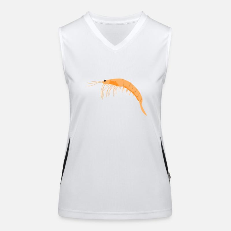 Fundamental Oceanic Krill - Women's Functional Contrast Tank Top - white/black