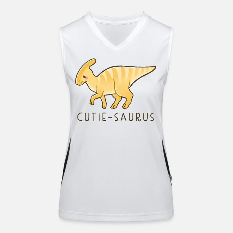 Mignon Dino Cutie-Saurus Débardeur respirant contrasté Femme