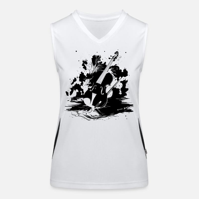 Geige Funktionelles Kontrast-Tank Top für Frauen