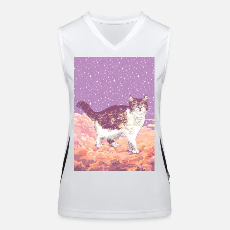 CLOUD CAT Women's Functional Contrast Tank Top