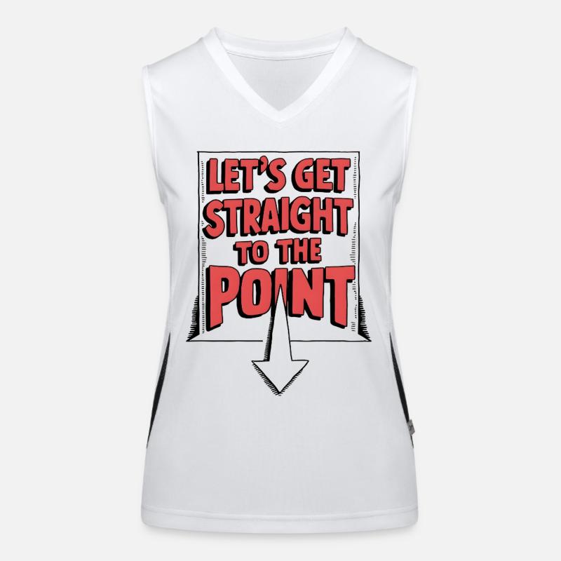 Let's Get Straight to the Point Women's Functional Contrast Tank Top