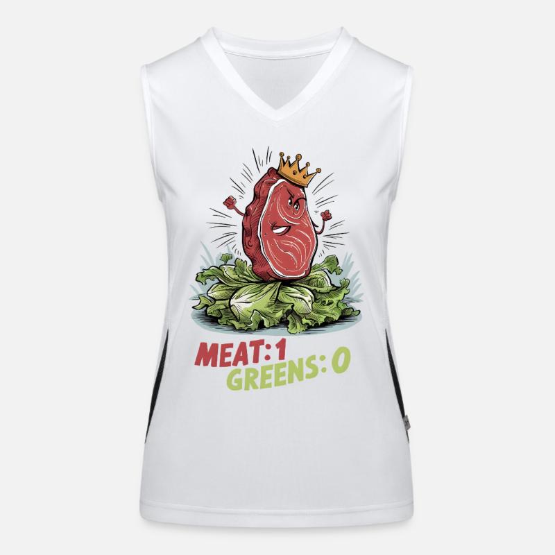 Viande 1, Légumes verts 0 Débardeur respirant contrasté Femme