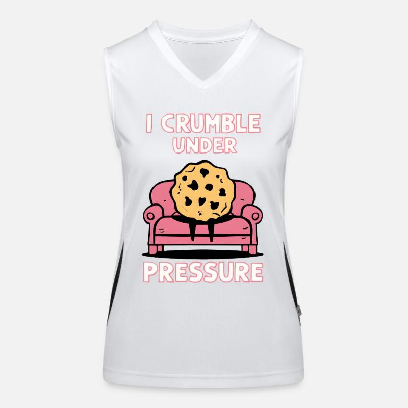 I crumble under pressure Women's Functional Contrast Tank Top