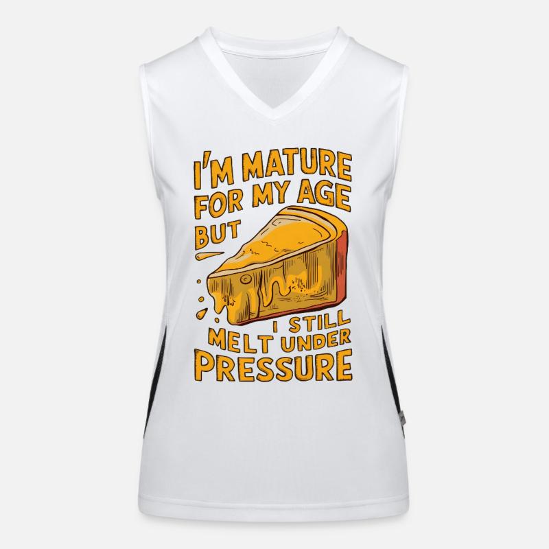 Fromage affiné Débardeur respirant contrasté Femme