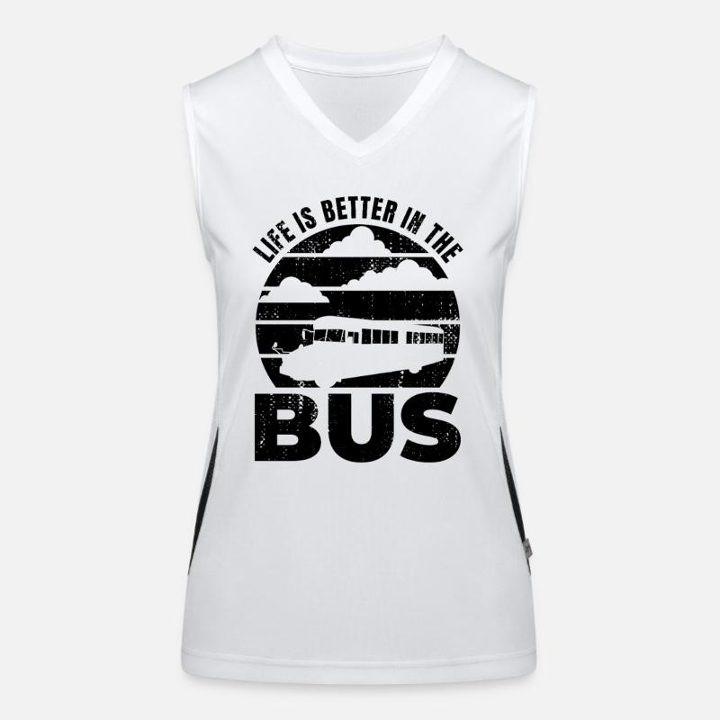 Amateurs de bus Débardeur respirant contrasté Femme