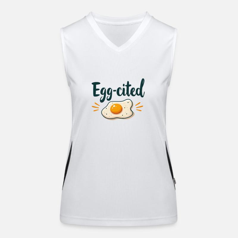 Egg-cited Women's Functional Contrast Tank Top