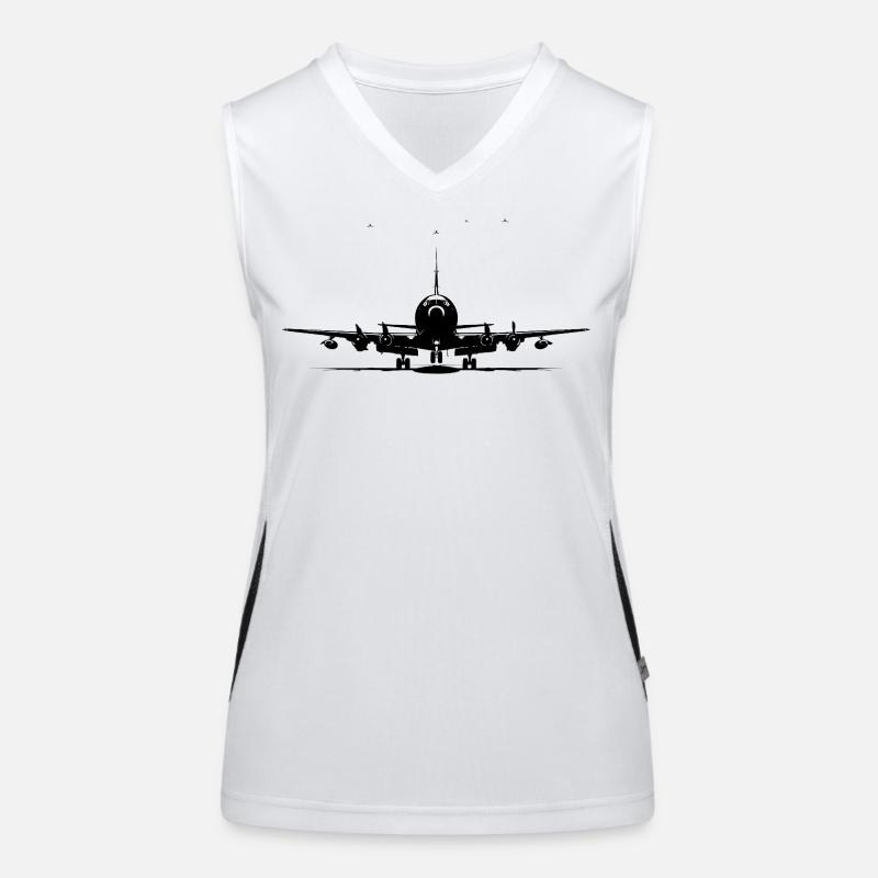 Jet plane Women's Functional Contrast Tank Top