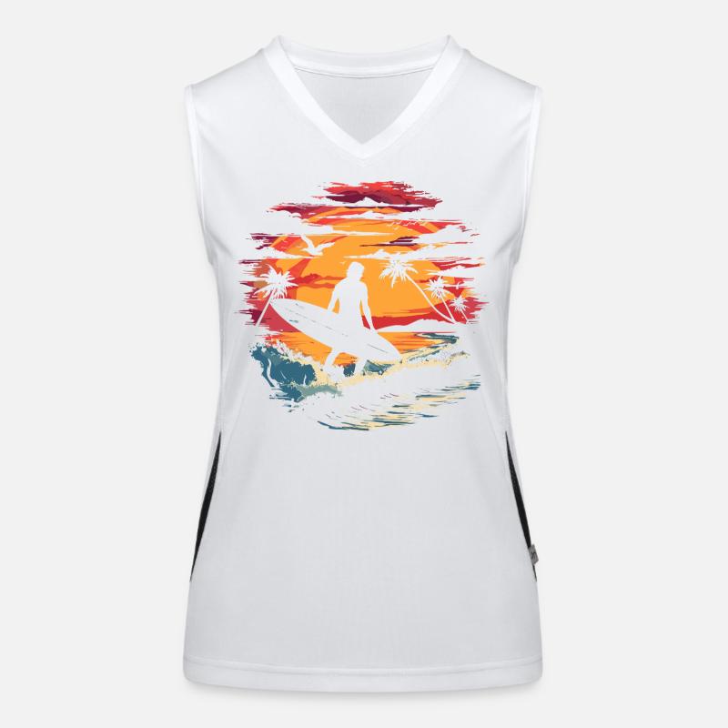 Graphisme Surfer Débardeur respirant contrasté Femme