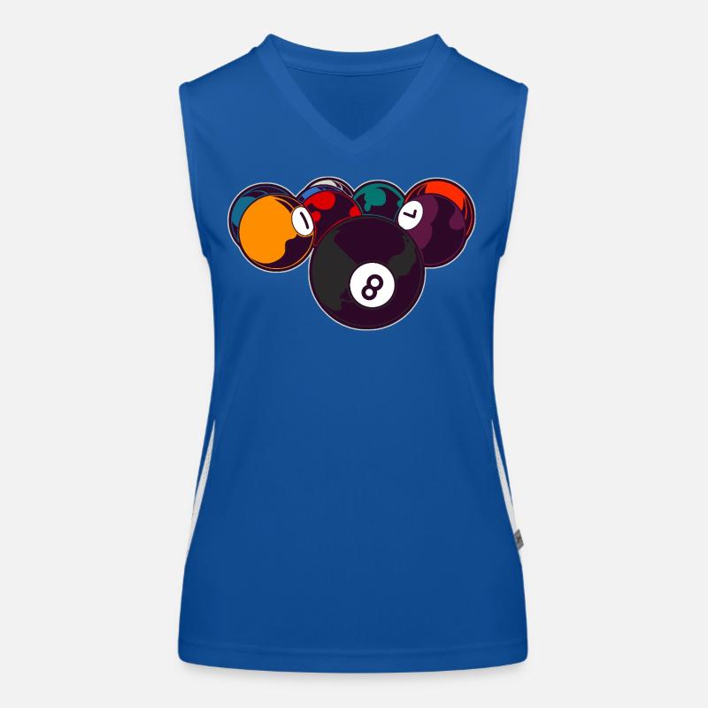 Billiards 8 Ball Women's Functional Contrast Tank Top