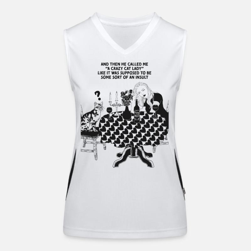 DAME CHAT FOLLE Débardeur respirant contrasté Femme