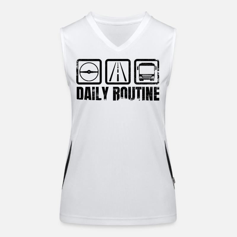 Bus Driver Routine Women's Functional Contrast Tank Top