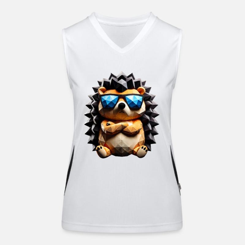 Cool Hedgehog Women's Functional Contrast Tank Top