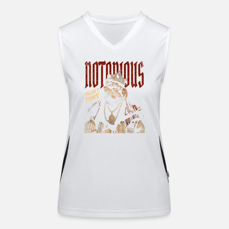 Notorious Cat – Hip-Hop Katze Funktionelles Kontrast-Tank Top für Frauen
