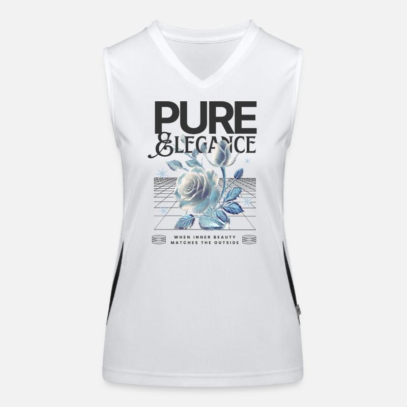 Pure & Elegance – Cyber-Rose Aesthetics Débardeur respirant contrasté Femme