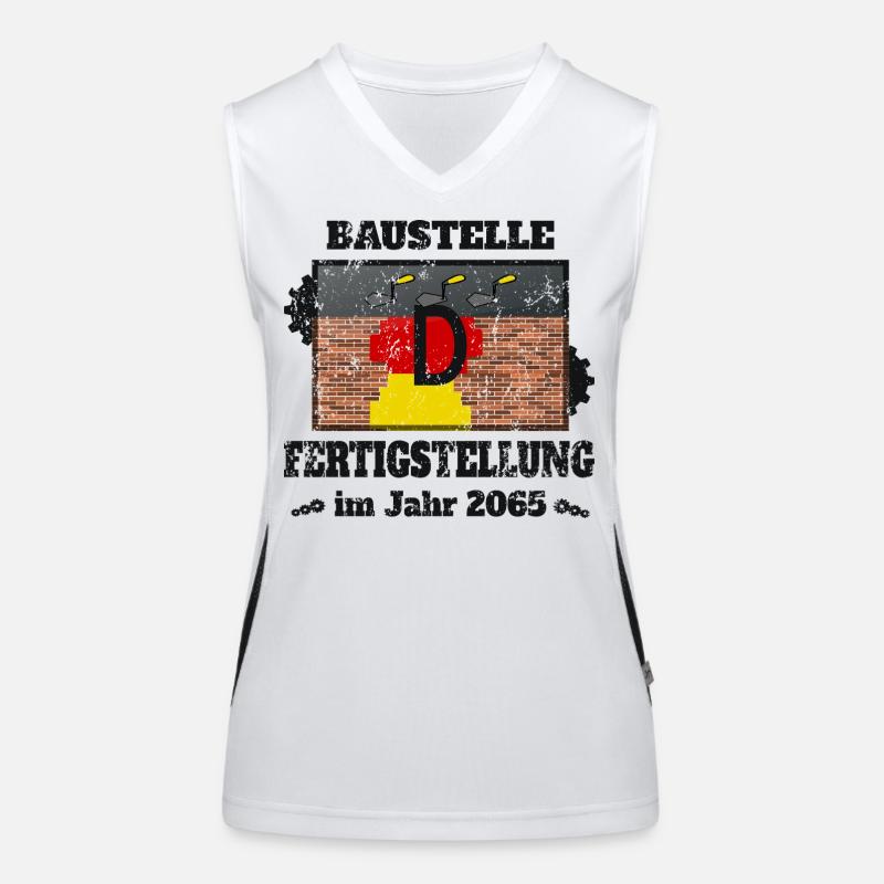 Construction site Germany Women's Functional Contrast Tank Top