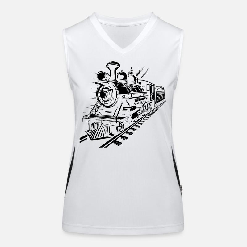 Chemin de fer Débardeur respirant contrasté Femme