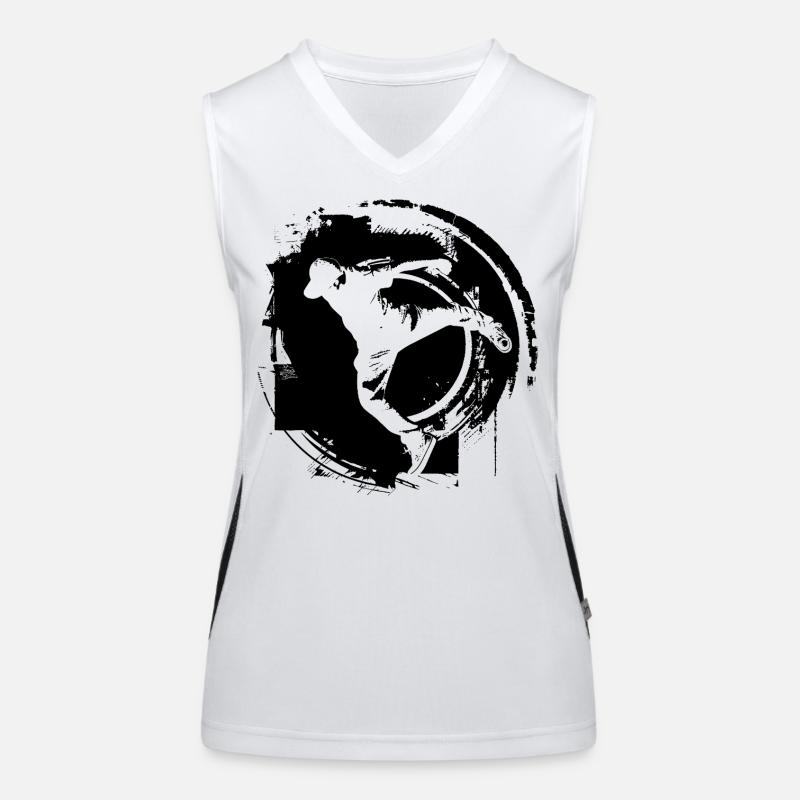 Breakdancing Women's Functional Contrast Tank Top