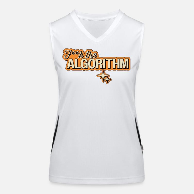 Fk the Algorithm – Digital Rebellion Women's Functional Contrast Tank Top