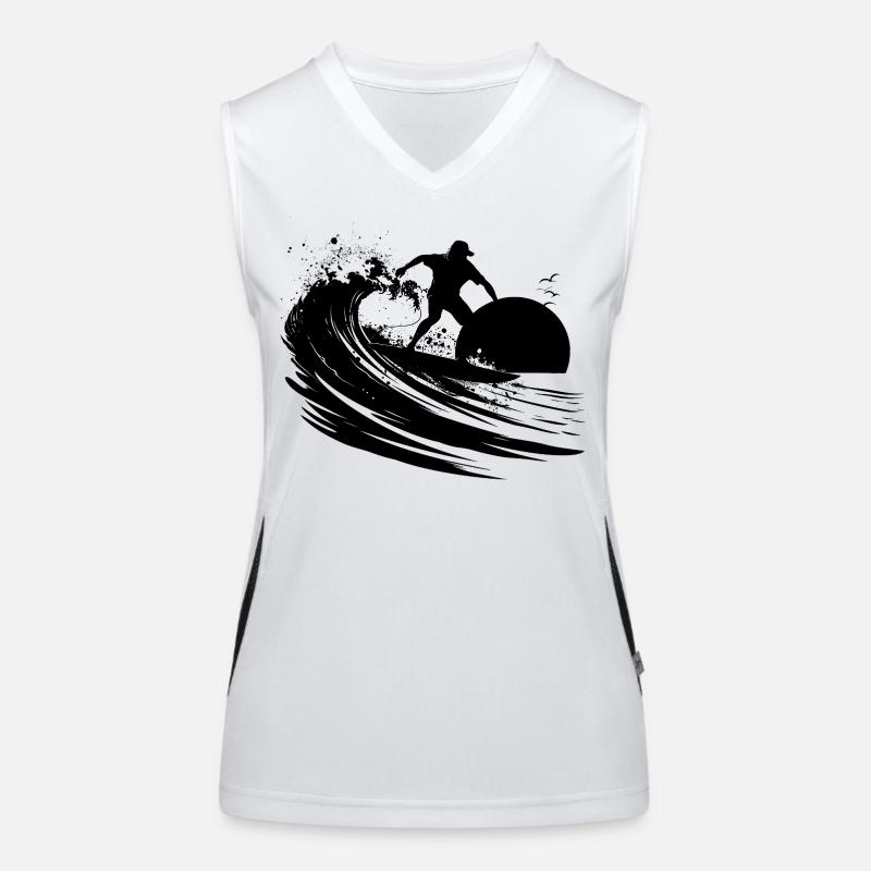 Surfeur Débardeur respirant contrasté Femme