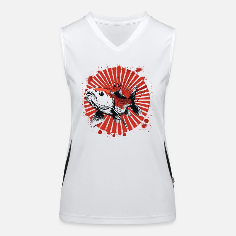 Fish Graffiti Women's Functional Contrast Tank Top