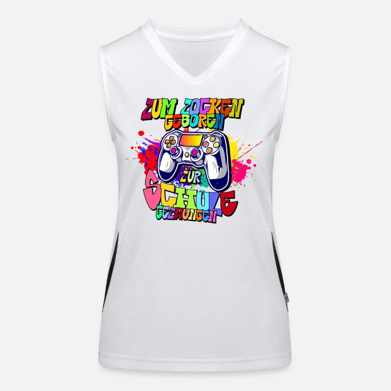 Graffiti Controller Neonfarben progamer Funktionelles Kontrast-Tank Top für Frauen
