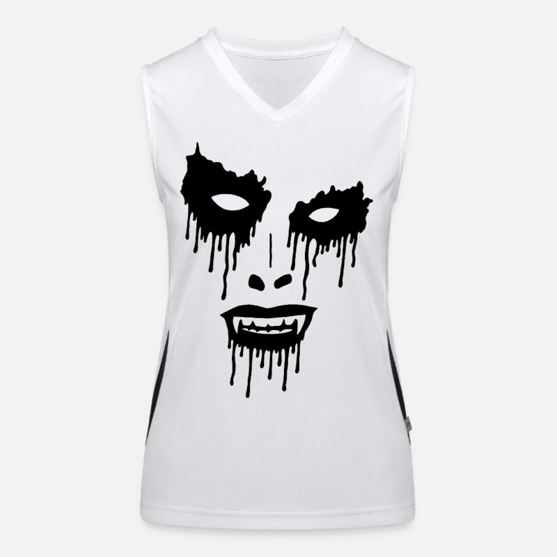 Das schwarze Gesicht des Bösen Funktionelles Kontrast-Tank Top für Frauen