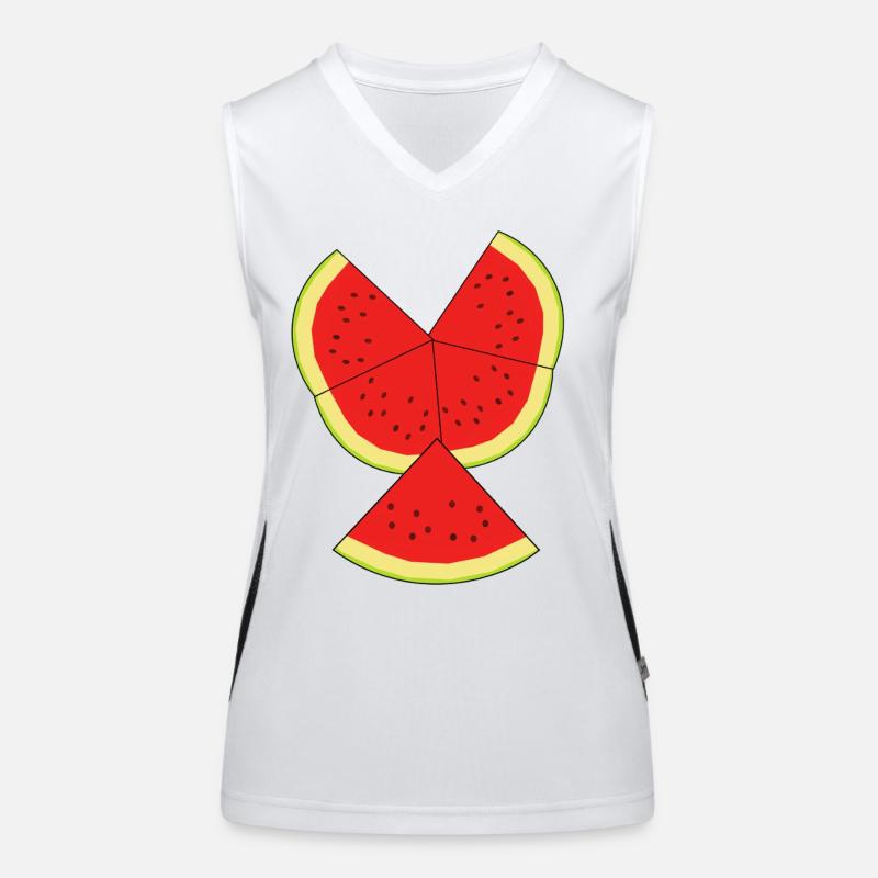 Melon Rafraîchissement d’été Fruit Fruit Débardeur respirant contrasté Femme