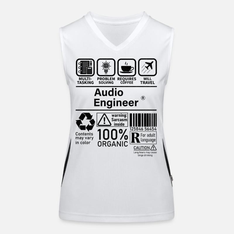 Audio Engineer multi tasking problem solving Funktionelles Kontrast-Tank Top für Frauen