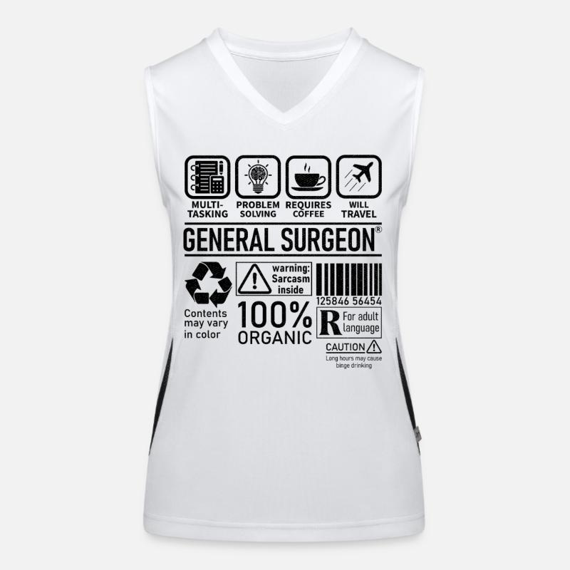 General Surgeon multi tasking problem solving Women's Functional Contrast Tank Top