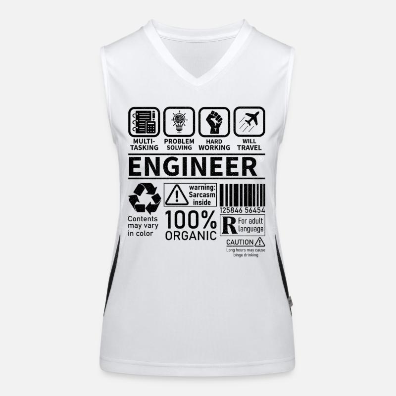 engineer multi tasking problem solving working Funktionelles Kontrast-Tank Top für Frauen