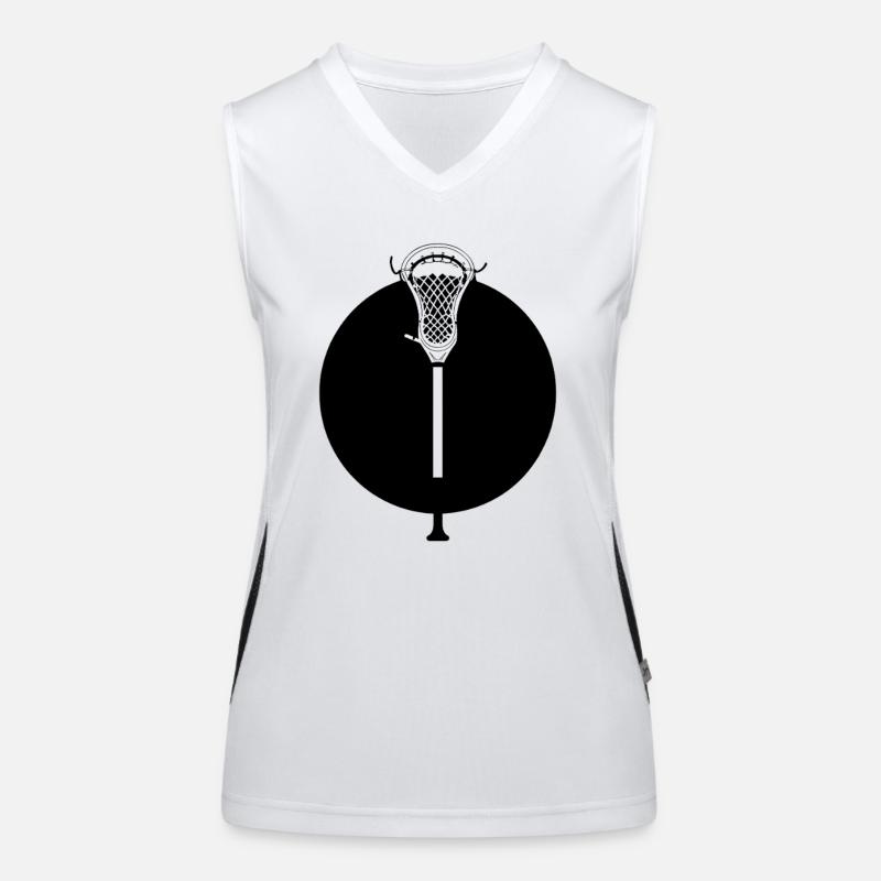 Lacrosse Schläger Funktionelles Kontrast-Tank Top für Frauen