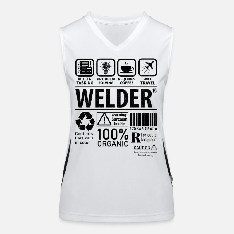 Welder multi tasking problem solving requires Funktionelles Kontrast-Tank Top für Frauen