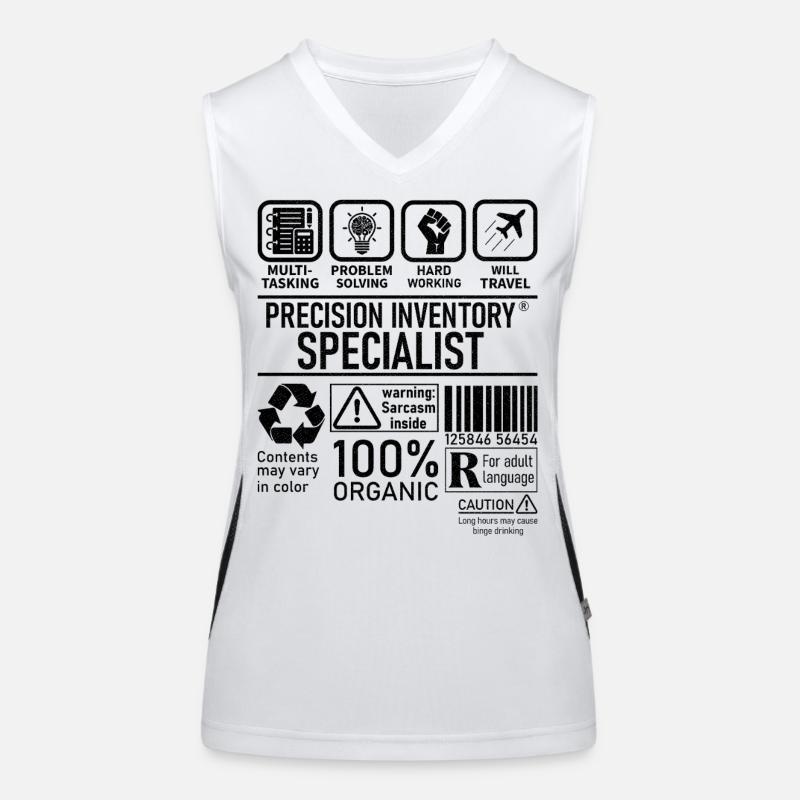 Precision Inventory Specialist multi tasking Funktionelles Kontrast-Tank Top für Frauen