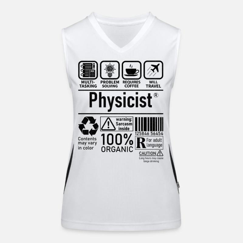 Physicist Specialist multi tasking problem solving Funktionelles Kontrast-Tank Top für Frauen