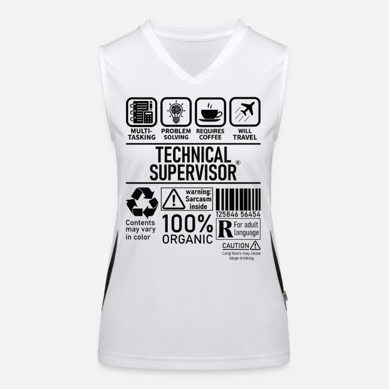 Technical Supervisor multi tasking problem solving Funktionelles Kontrast-Tank Top für Frauen