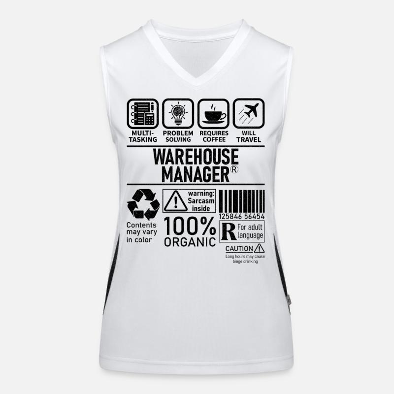 Résolution de problèmes multitâches Warehouse Manager Débardeur respirant contrasté Femme