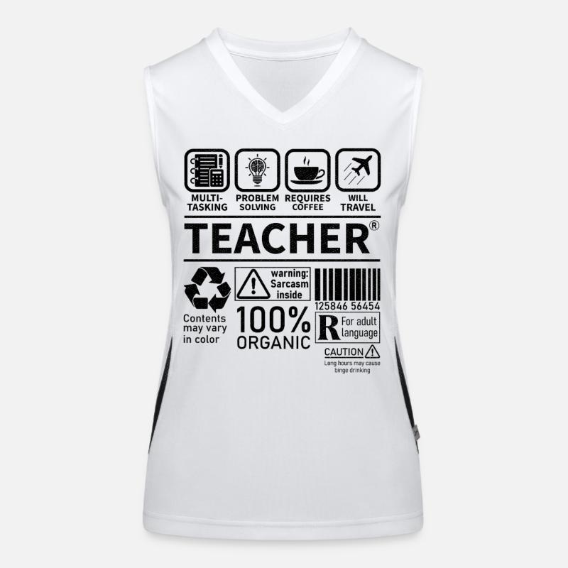 Teacher multi tasking problem solving requires Funktionelles Kontrast-Tank Top für Frauen