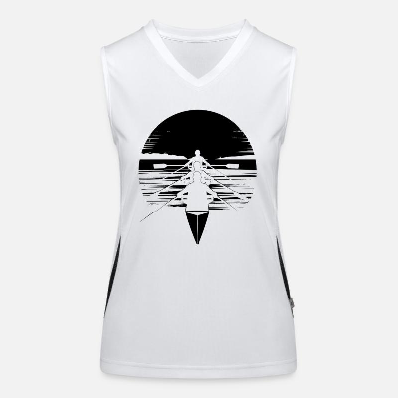 Rudern Funktionelles Kontrast-Tank Top für Frauen