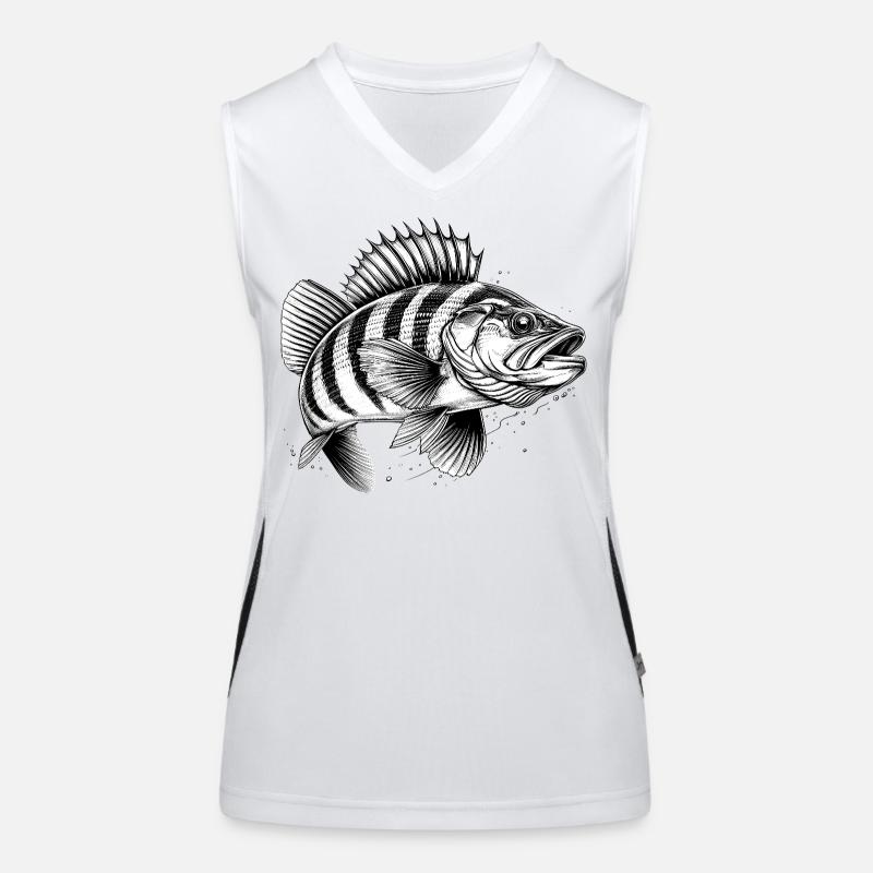 Perche Débardeur respirant contrasté Femme