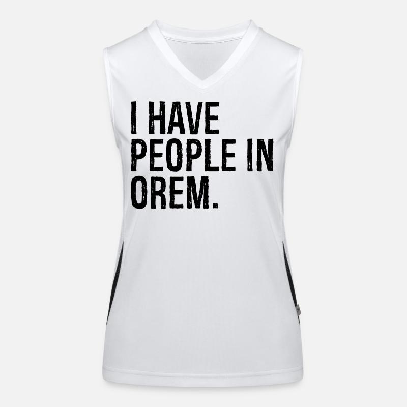 I have people in orem Funktionelles Kontrast-Tank Top für Frauen
