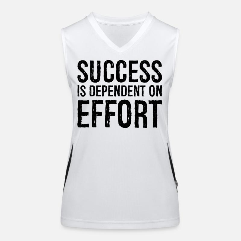 Le succès dépend de l’effort Débardeur respirant contrasté Femme