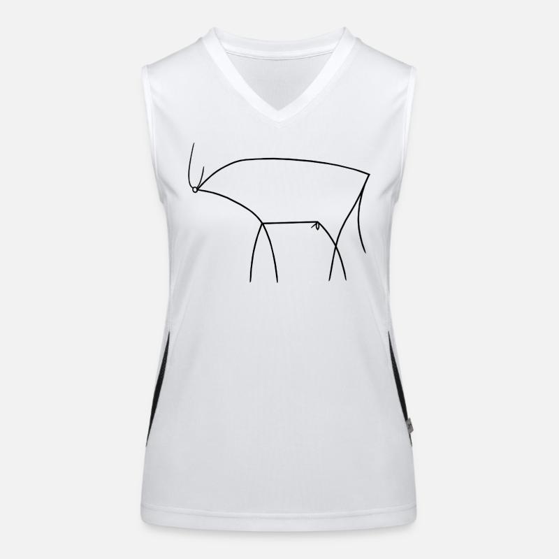 Stier Funktionelles Kontrast-Tank Top für Frauen
