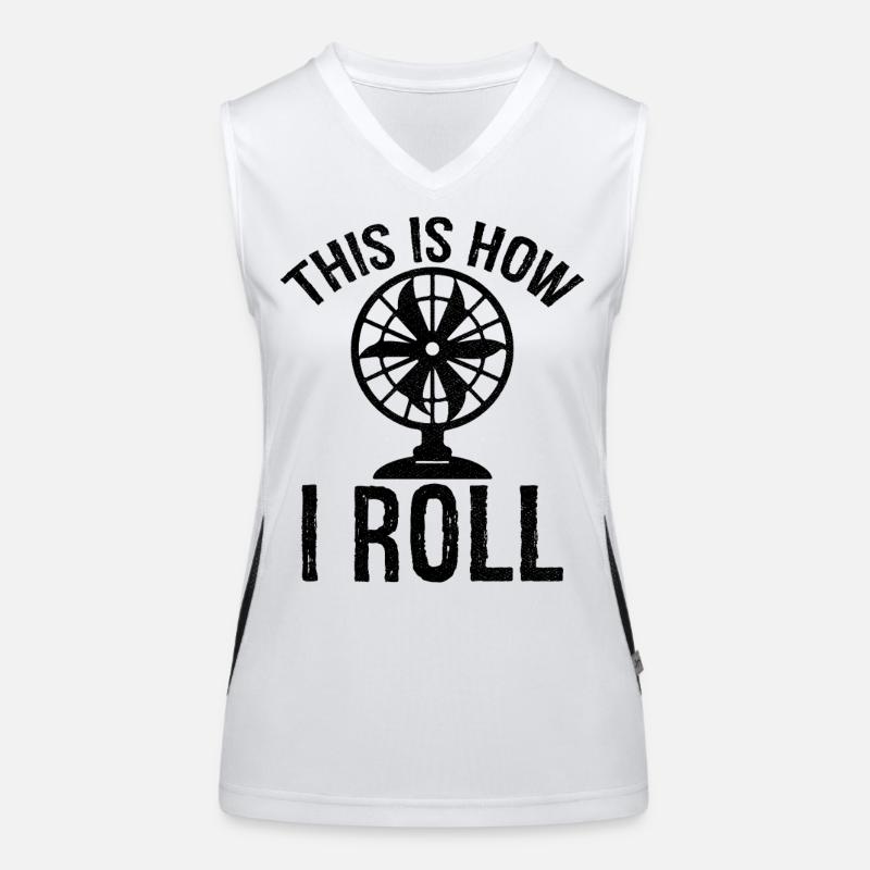 c’est comme ça que je roule Ventilateur de table Débardeur respirant contrasté Femme