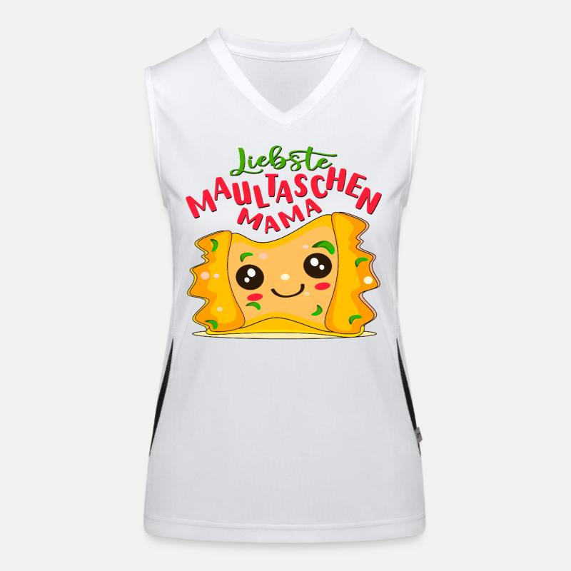 MUTTERTAG MAMA MAULTASCHEN Funktionelles Kontrast-Tank Top für Frauen