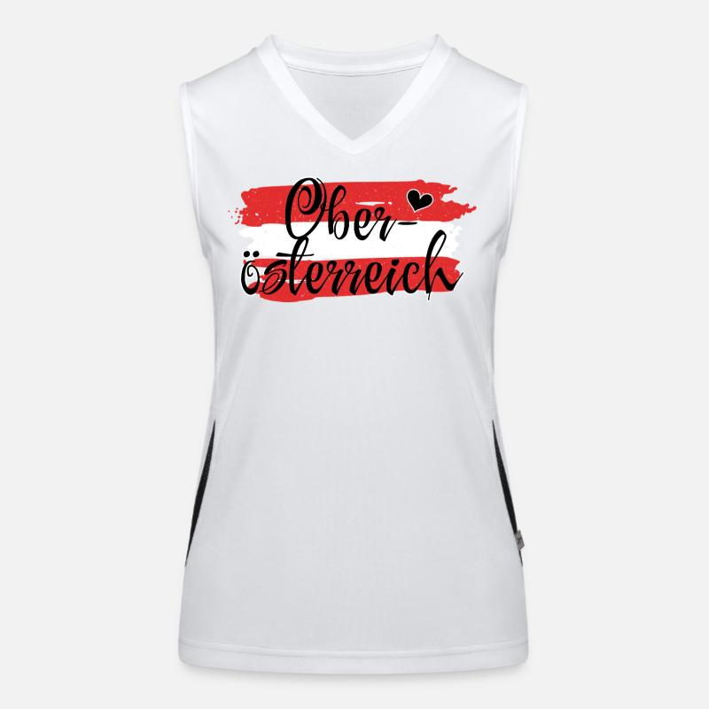 Flag Austria Upper Austria Women's Functional Contrast Tank Top