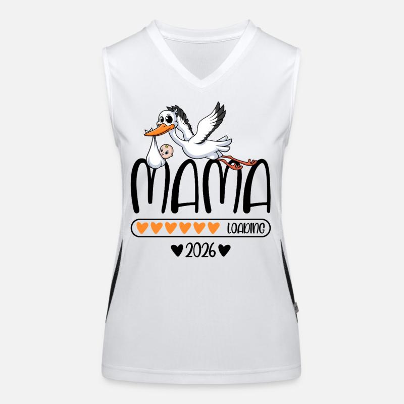 Mama 2026 loading Funktionelles Kontrast-Tank Top für Frauen