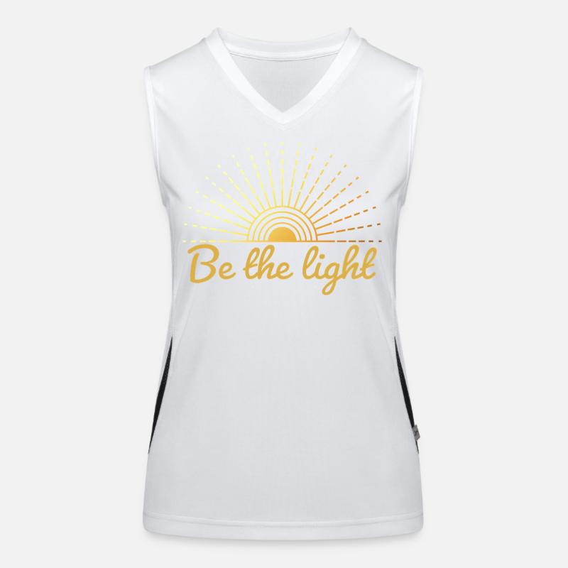 Be the Light – Mystical Boho Sun Women's Functional Contrast Tank Top